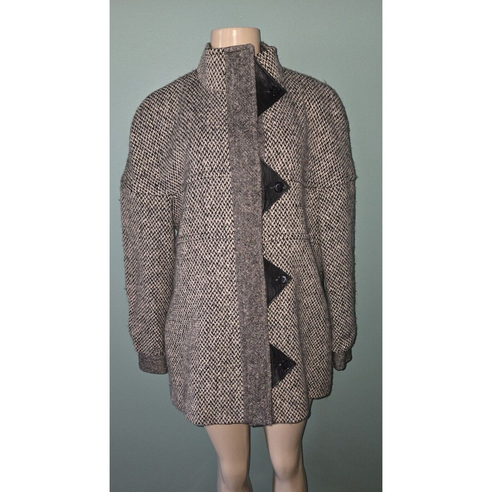 Women's Henry White The Real  Magee Herringbone Tweed Coat Size 16